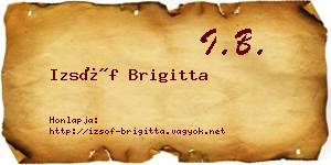 Izsóf Brigitta névjegykártya